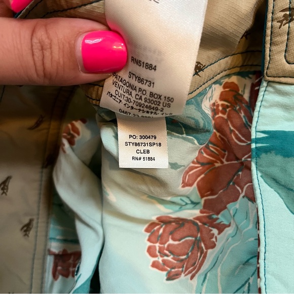 Patagonia island floral print board shorts size 30 - Picture 6 of 6